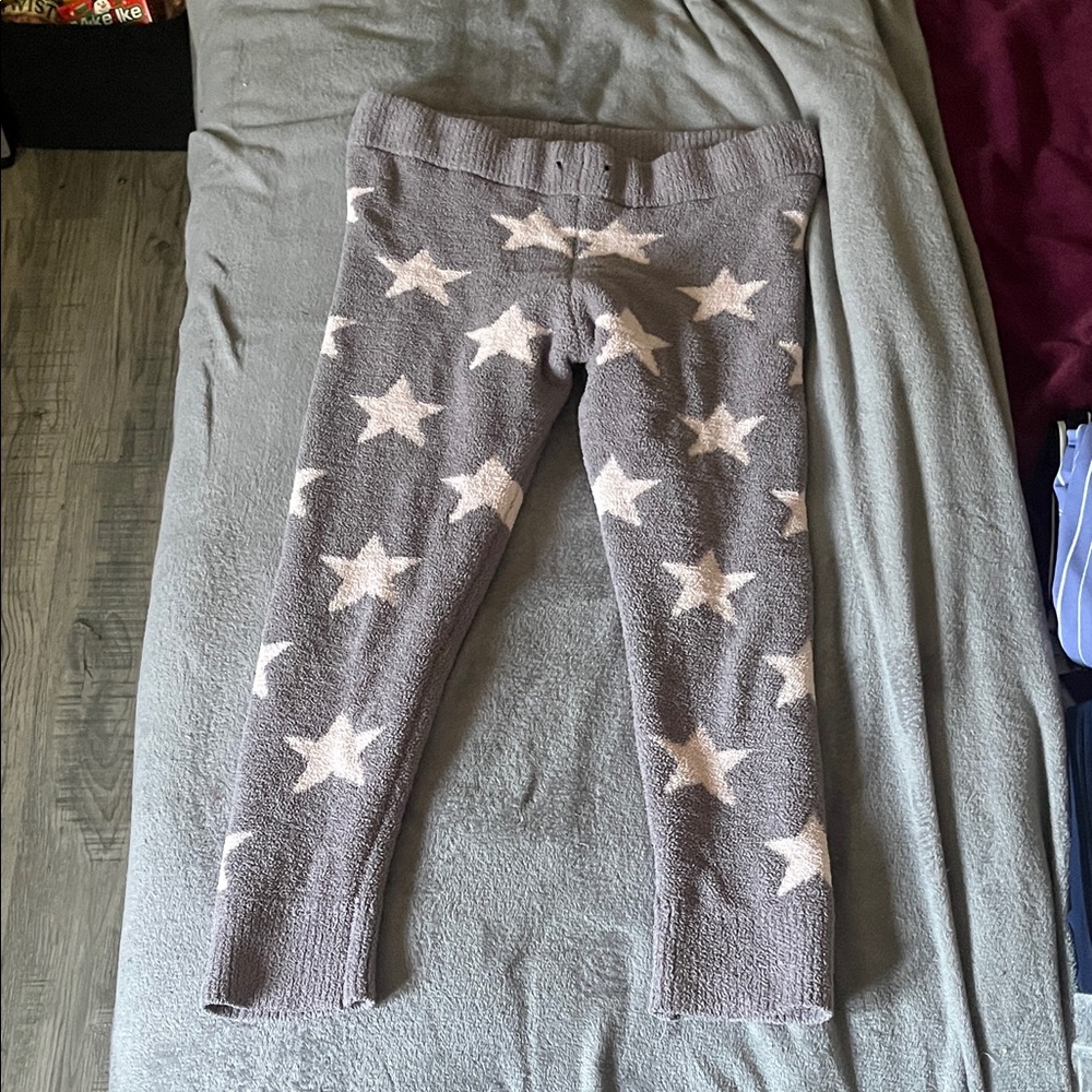 Teddy Fresh Gray Pajama Pants with White Stars